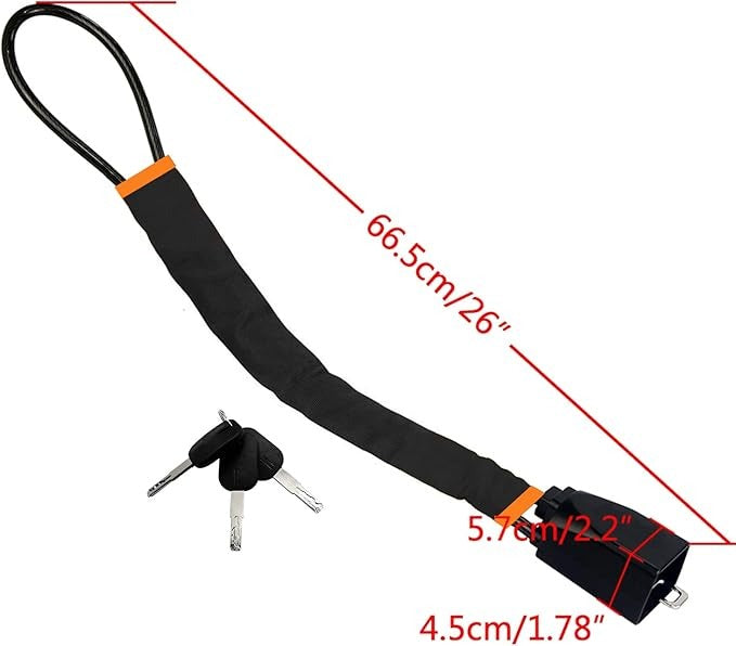 Seguro de Volante con cable de Acero