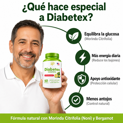 DIABETEX — Antidiabético & Regulador de Azúcar (60 Cápsulas)